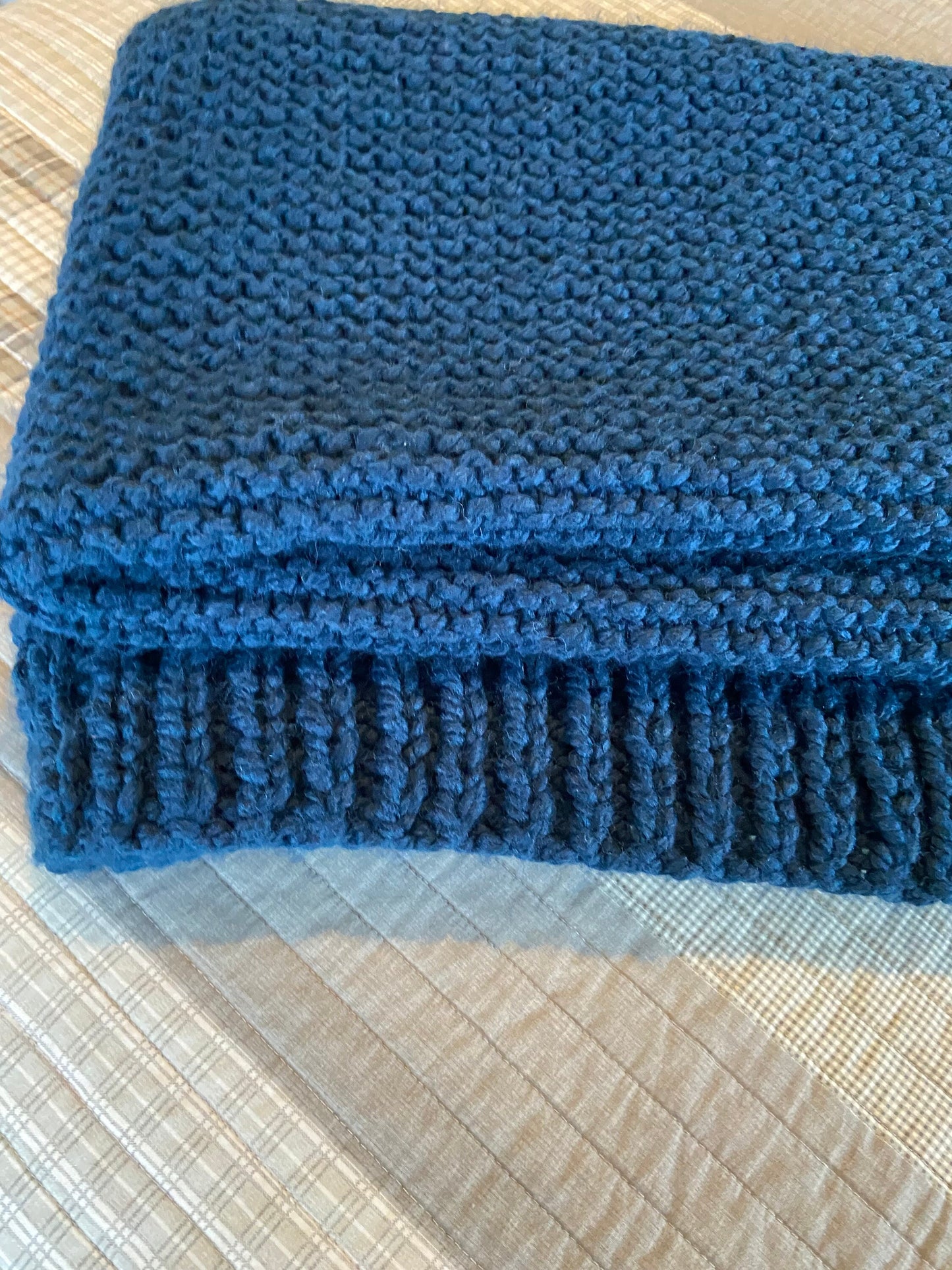 Chunky knit blanket pattern