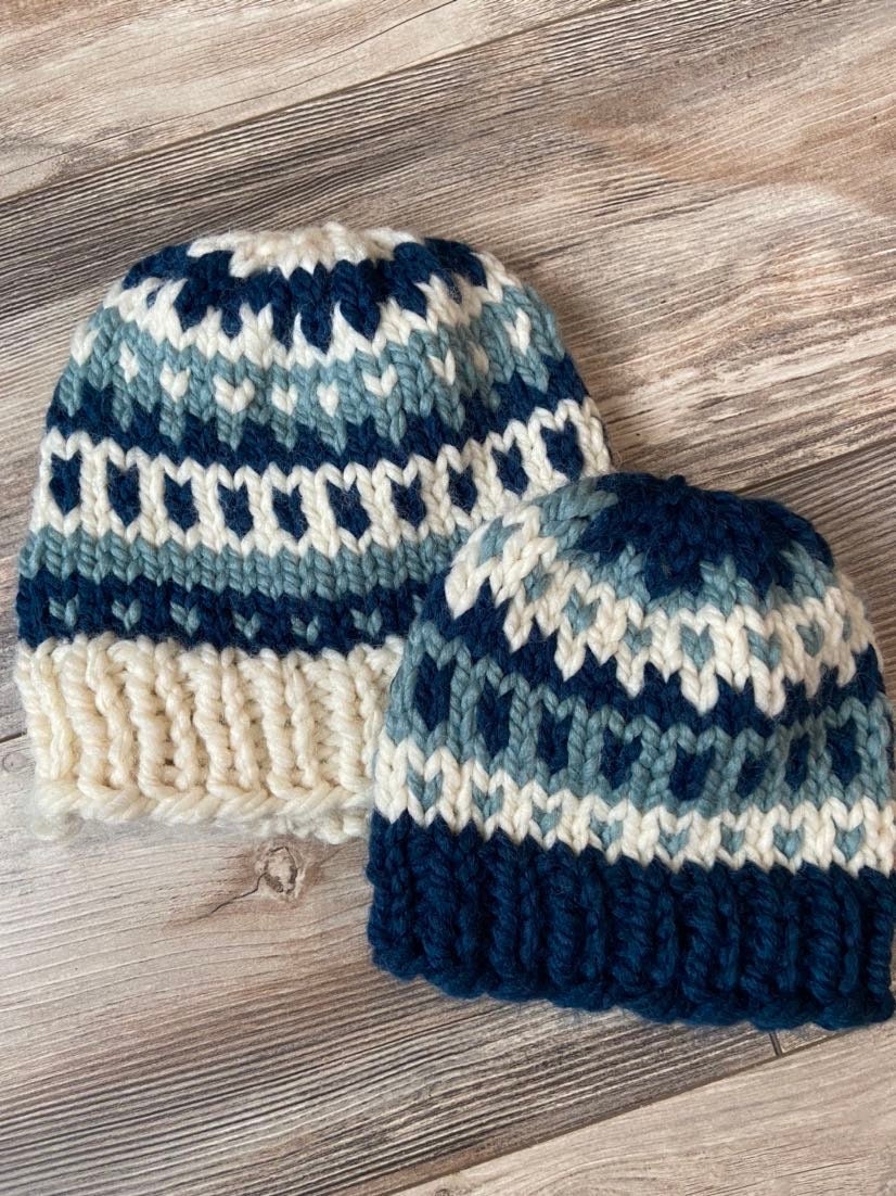 Capsule wardrobe fair isle hat | Minimalist wardrobe | women's wool hat | men's wool hat