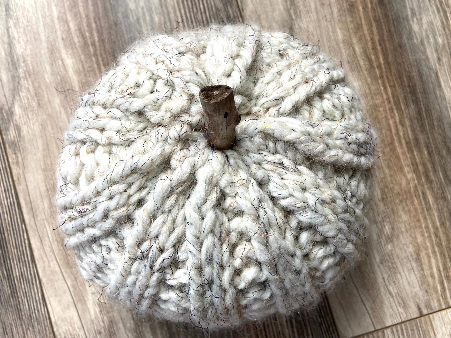 Knit pumpkins, set of 3 stackable pumpkins, fall decor
