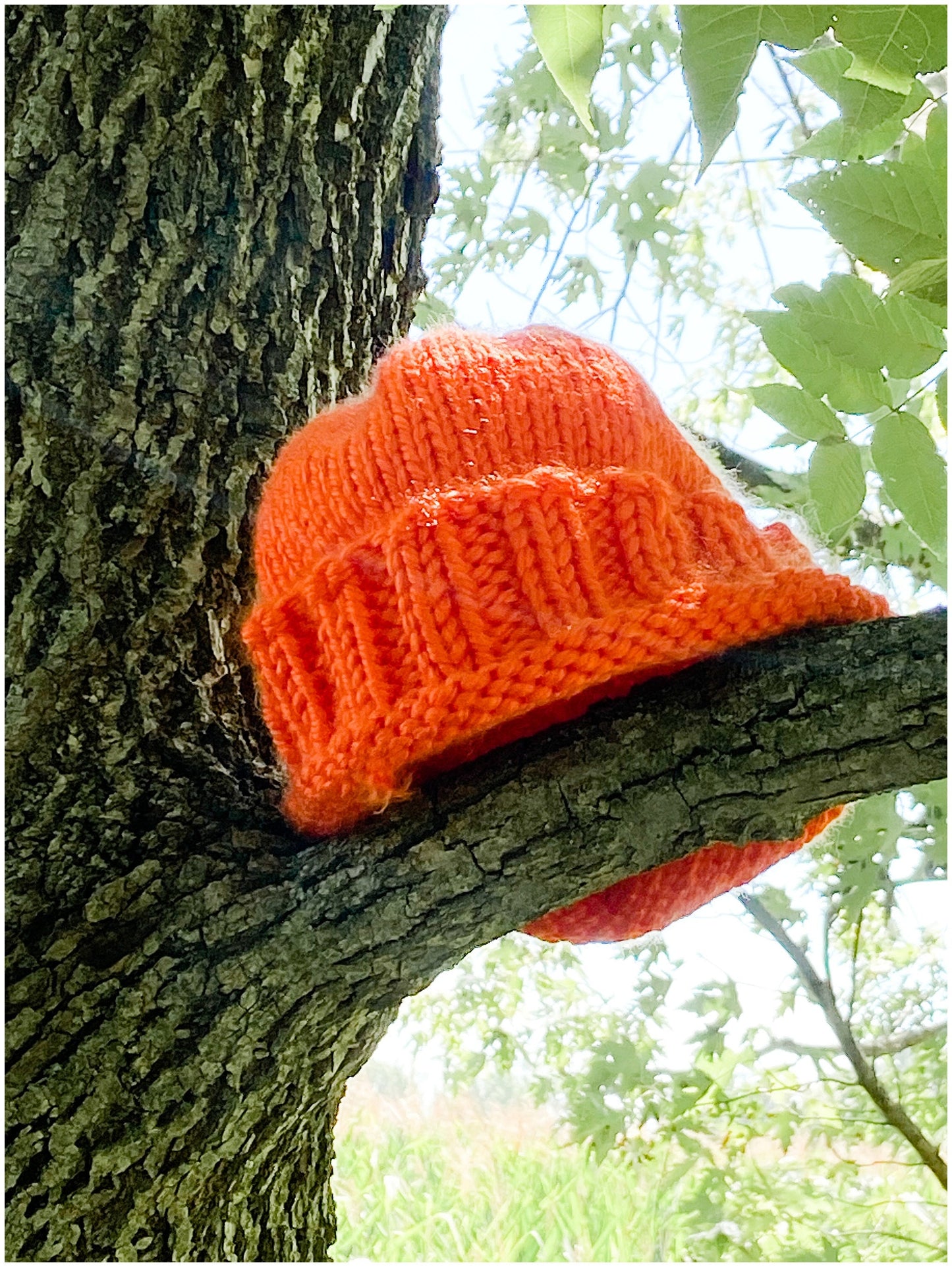 Blaze orange hat for hunters| Hunter orange| safety orange hat for stand out visibility