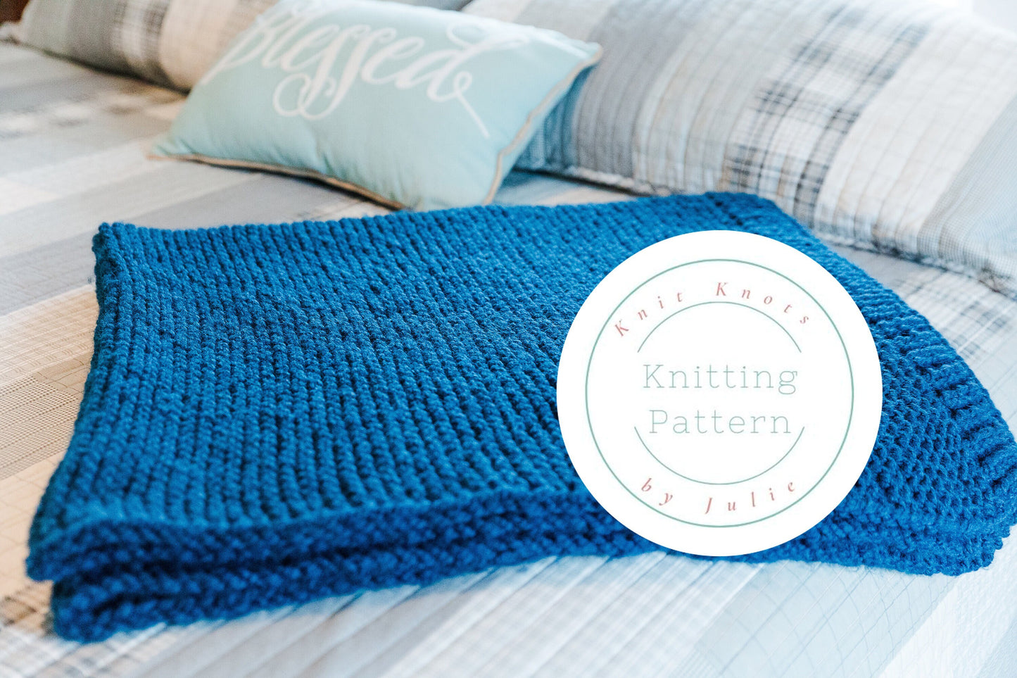 Chunky knit blanket pattern
