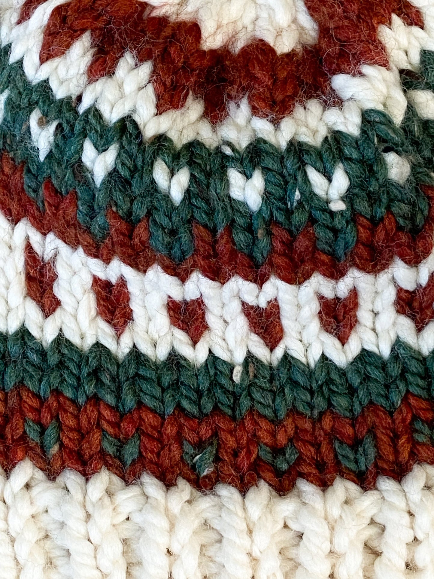 Fair Isle Beanie hand-knit wool blend hat | men's wool hat | women's wool hat