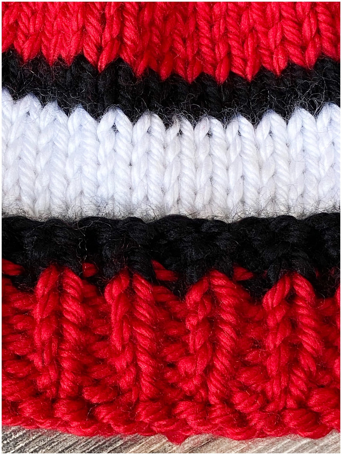 Ball State University hat -red and white school colors beanie