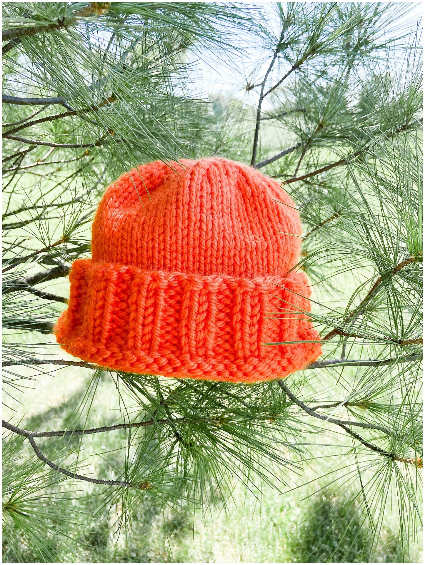 Blaze orange hat for hunters| Hunter orange| safety orange hat for stand out visibility