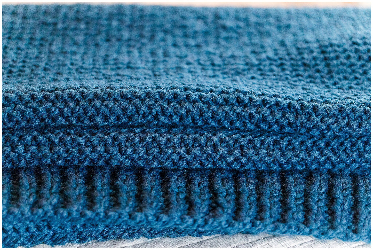 Chunky knit blanket pattern