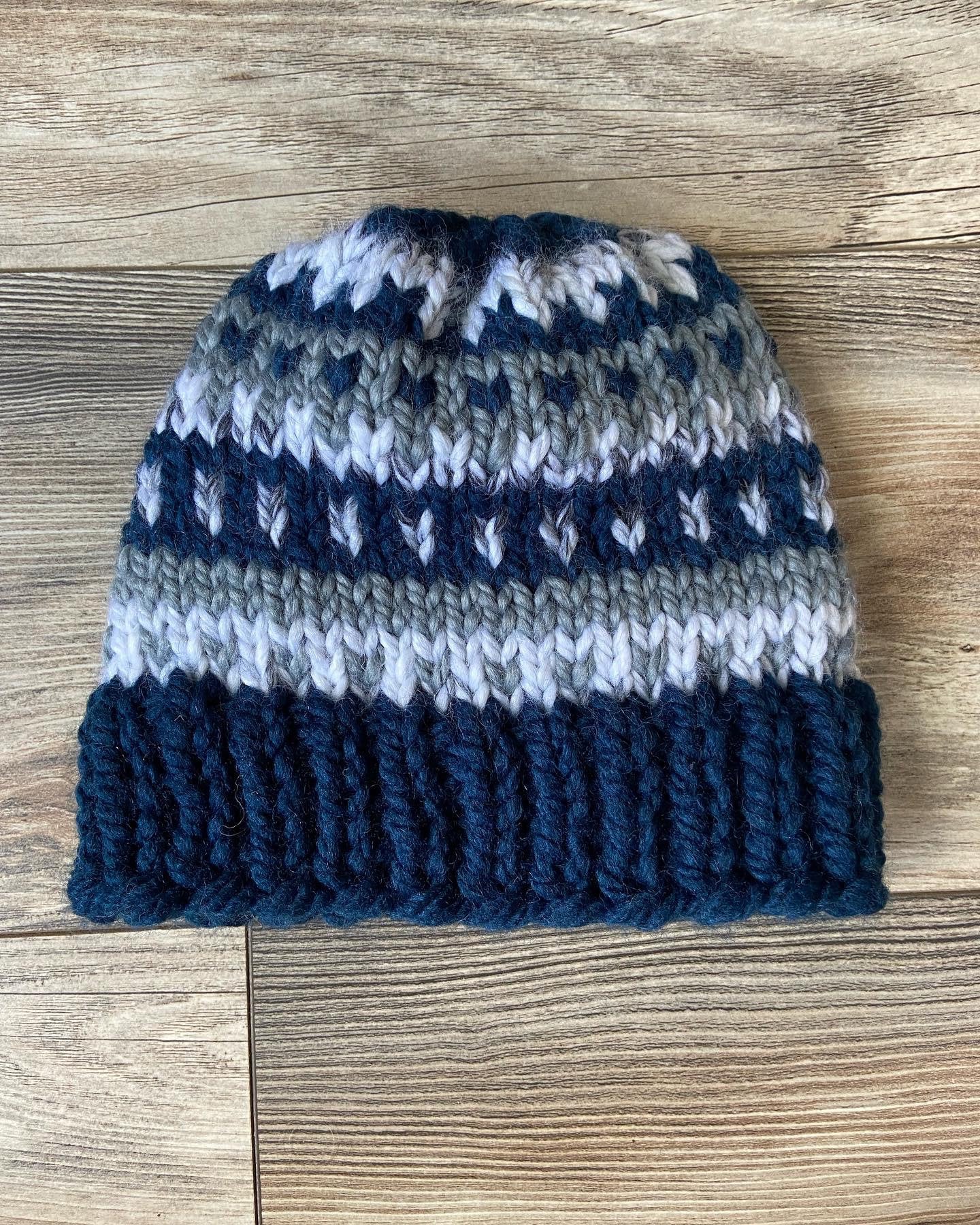 Customizable fair isle knit hat| handmade gift- fair isle wool hat for men, women, children, and babies