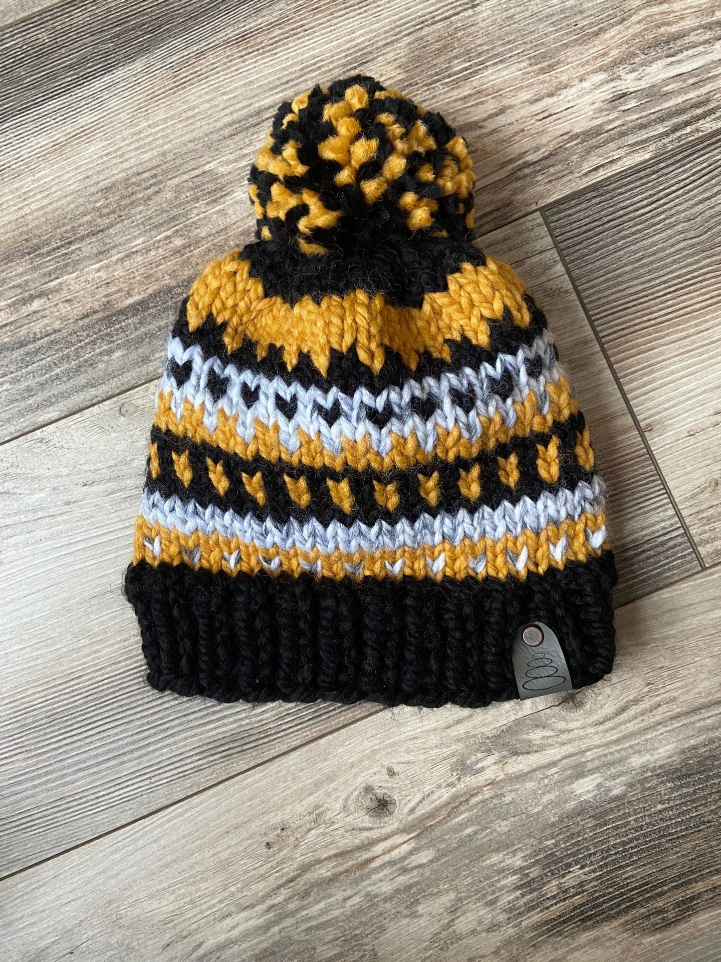 Boston Bruins colors Fair Isle Hat