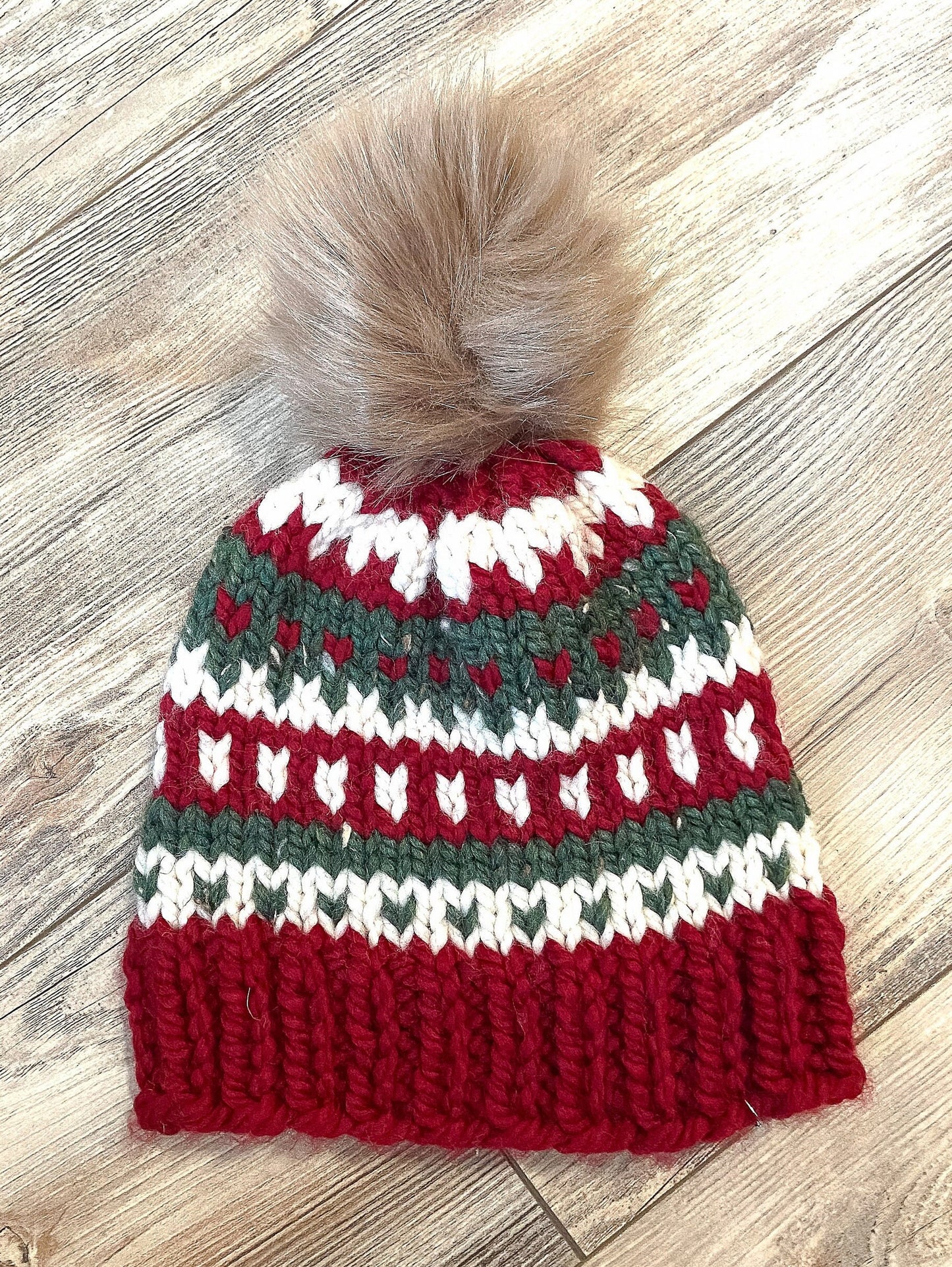 Wool Christmas hats to Capture the Perfect Family Moment with Coordinating Christmas Hats - Fair Isle, Stripes & More | Knit Christmas hats