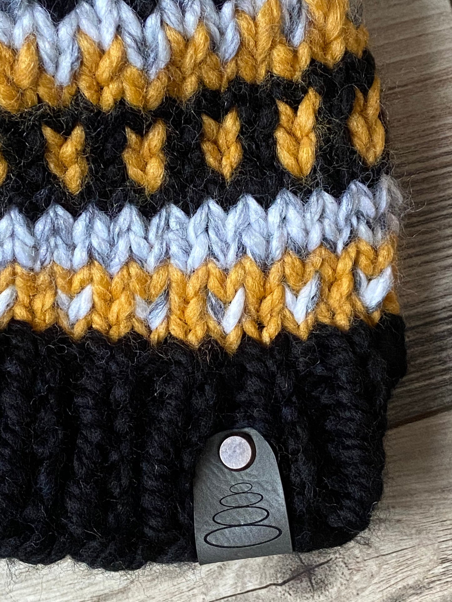 Boston Bruins colors Fair Isle Hat