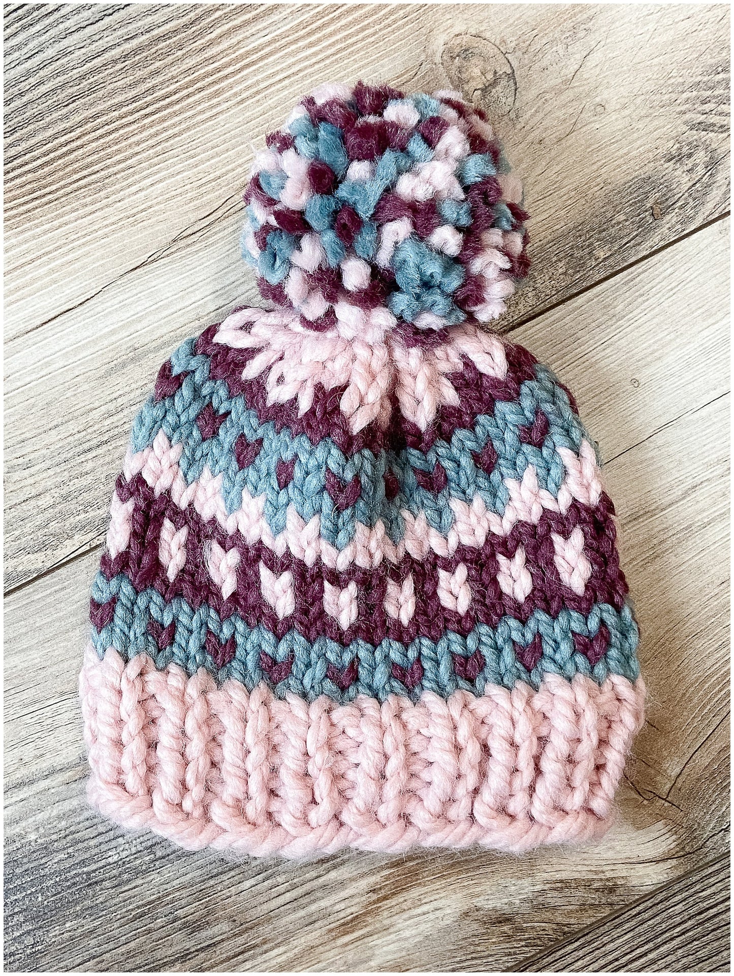 Customizable fair isle knit hat| handmade gift- fair isle wool hat for men, women, children, and babies