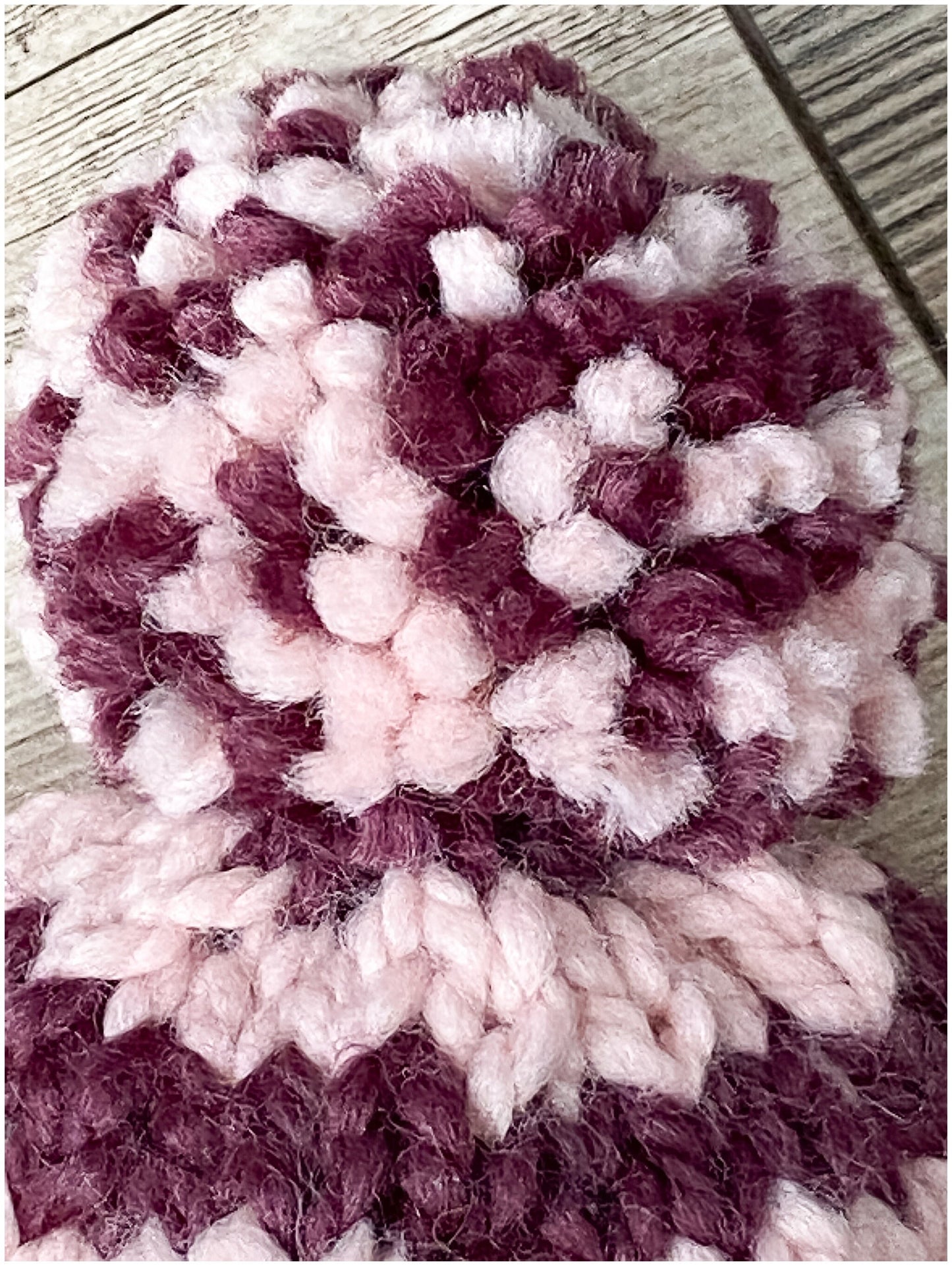 Pink little girl hats| Pink and plum striped matching hats- READY TO SHIP