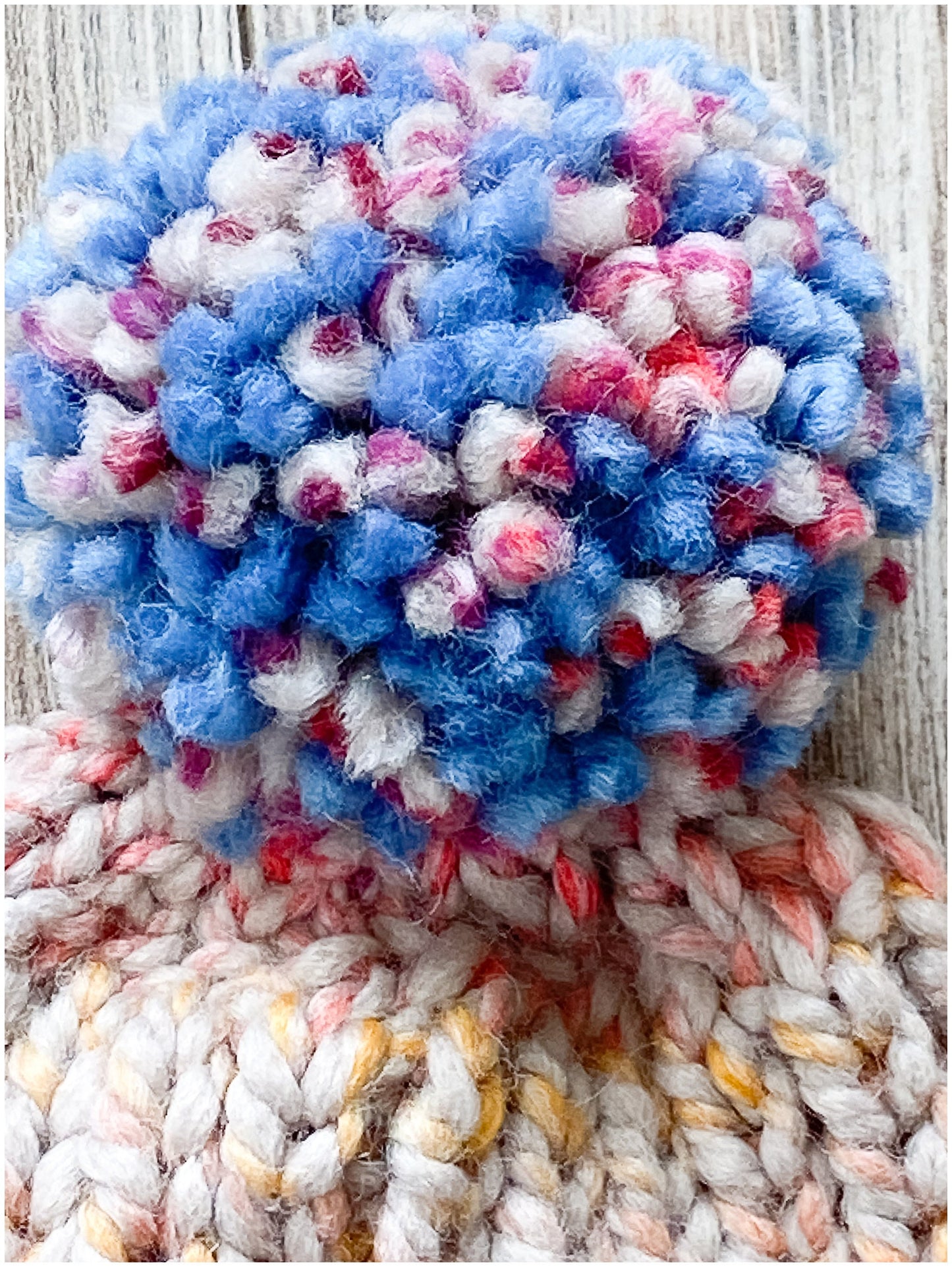 Handknit fold-over brim hat | woman's wool hat | Chunky knit beanie