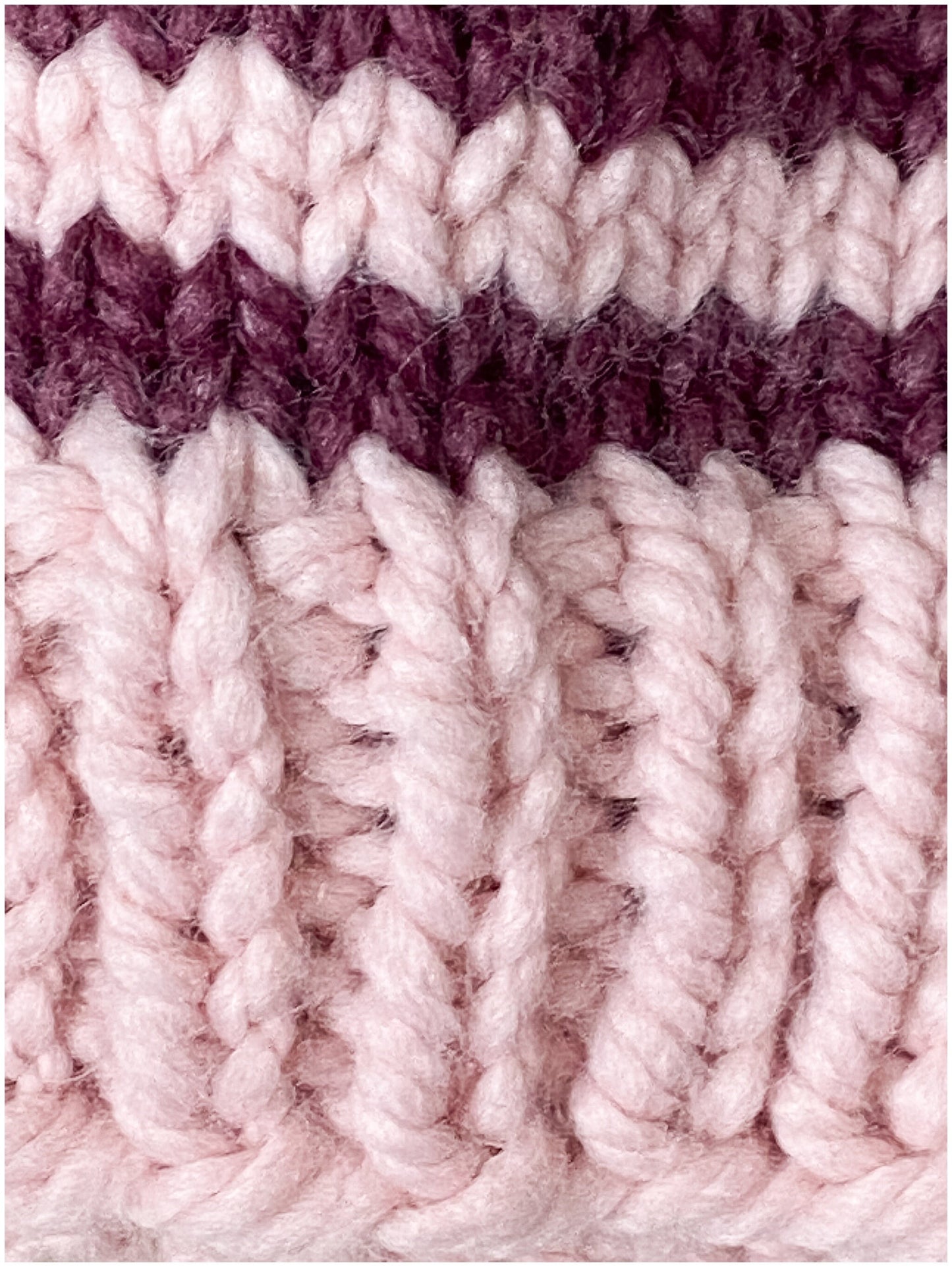Pink little girl hats| Pink and plum striped matching hats- READY TO SHIP