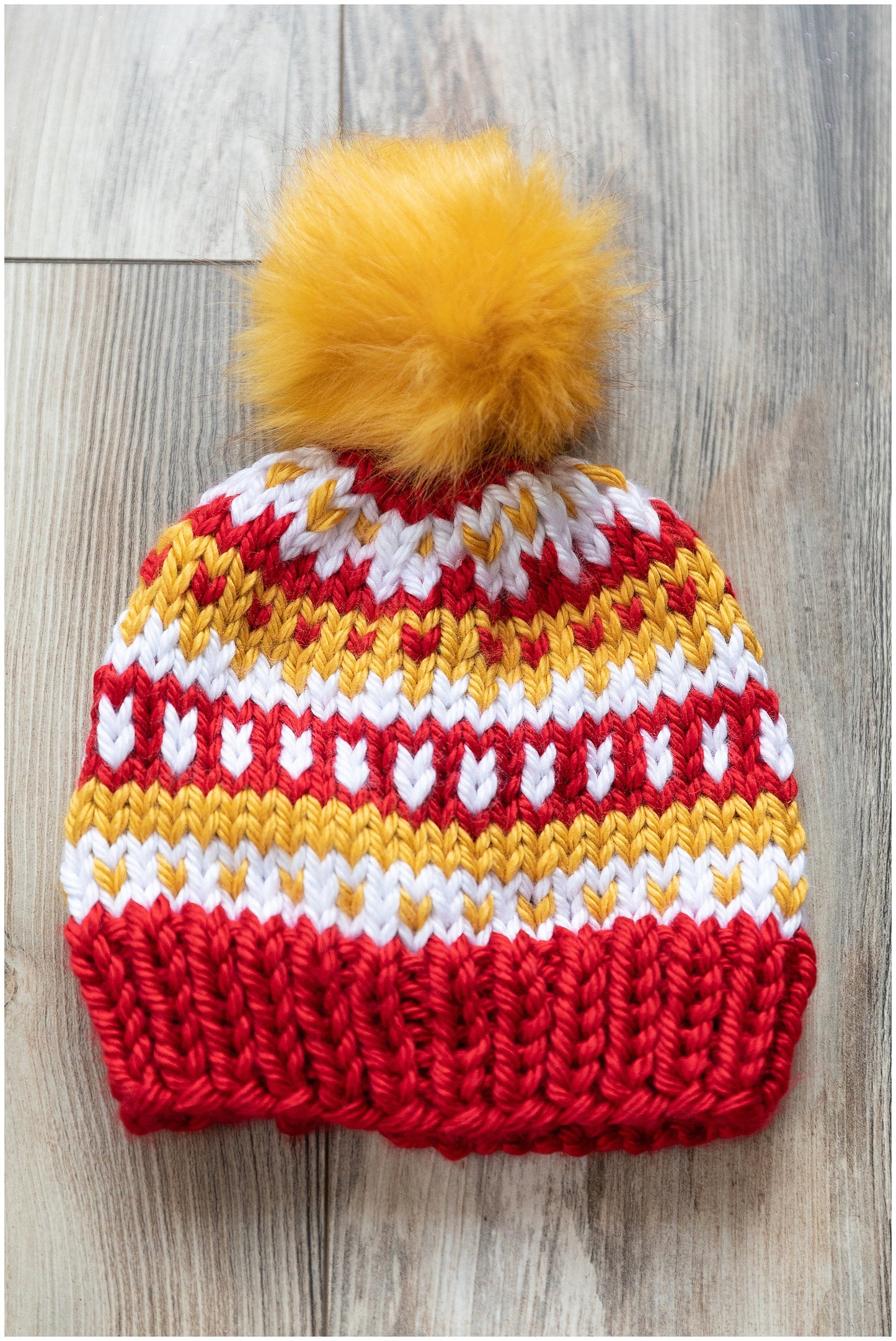 Kansas City Chiefs NFL team colors beanie gift set | Chiefs toddler/baby hat gift set