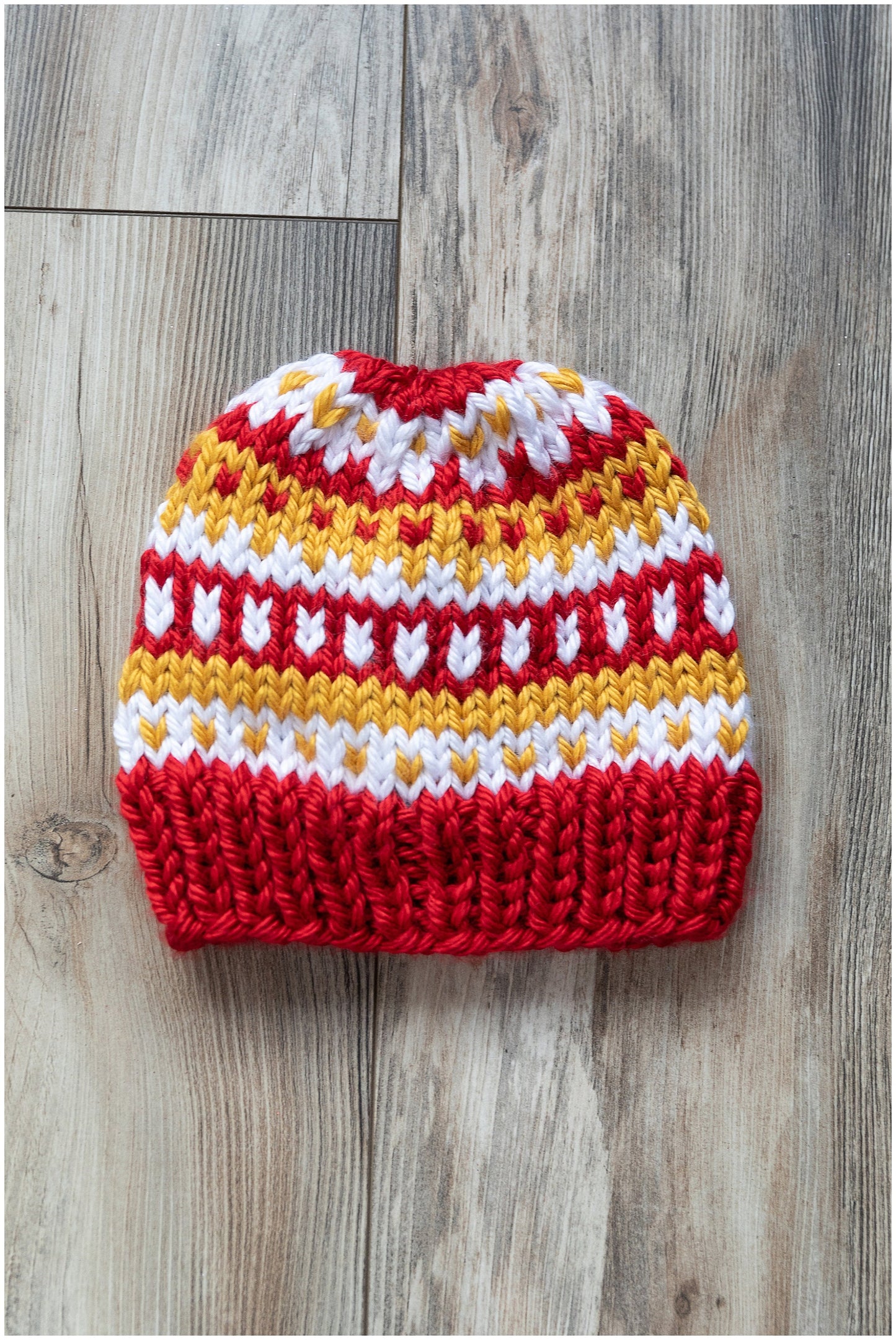 Kansas City Chiefs NFL team colors beanie