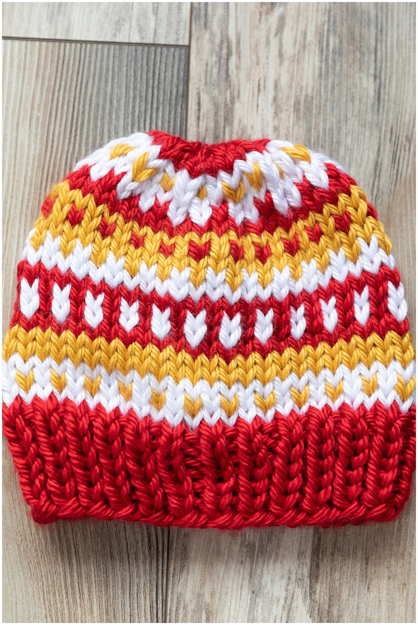 Kansas City Chiefs NFL team colors beanie