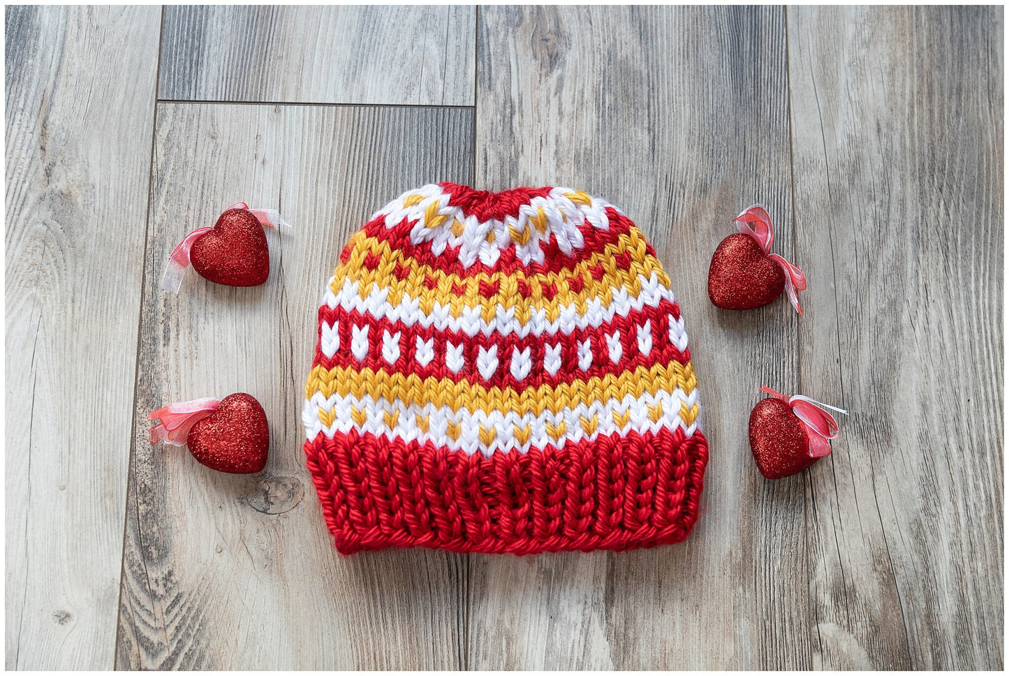Kansas City Chiefs NFL team colors beanie