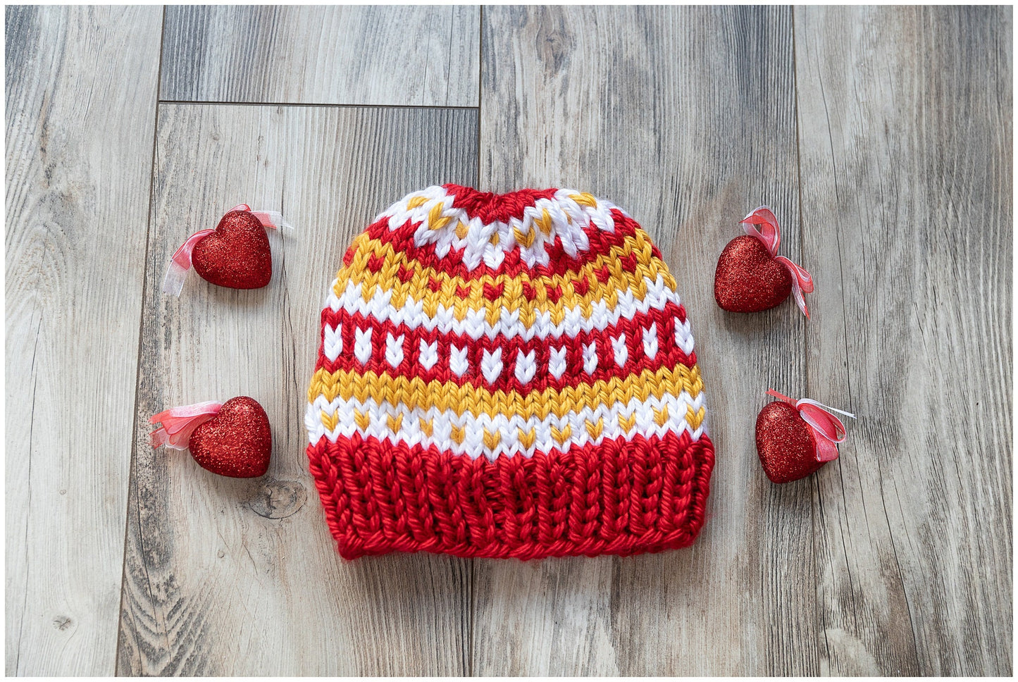 Kansas City Chiefs NFL team colors beanie