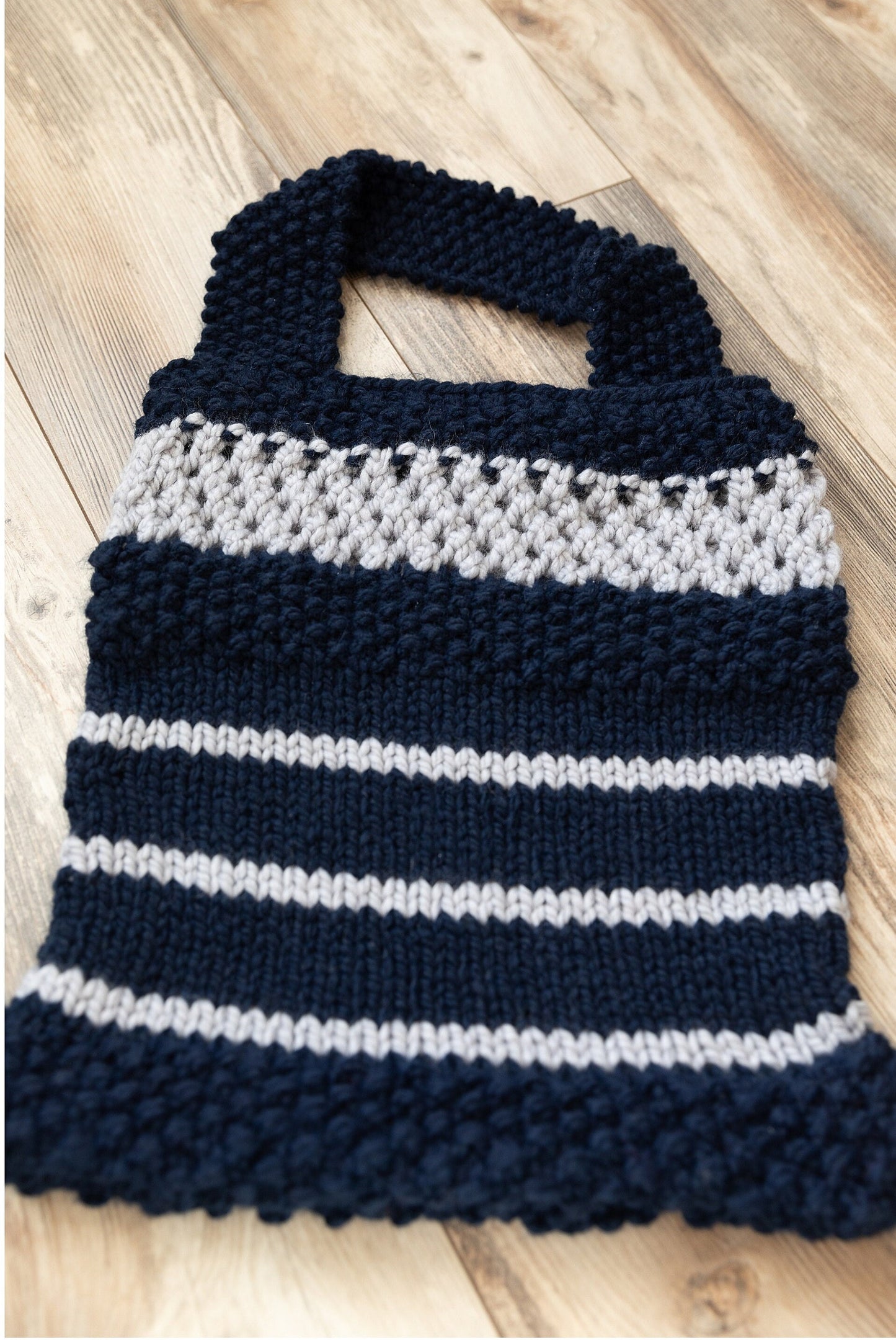 Knit bag-customizable market bag is an eco-friendly reusable shopping bag