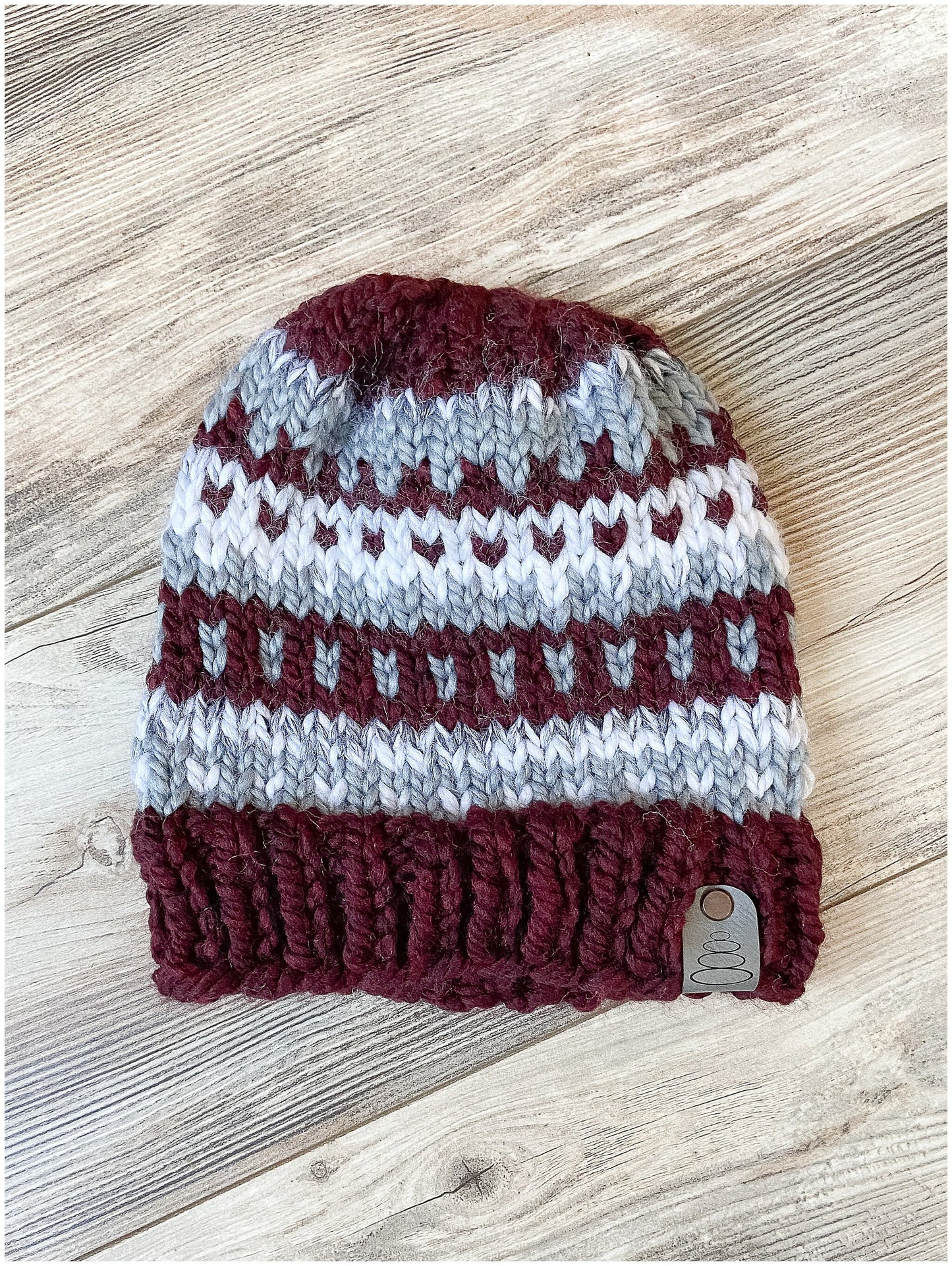 Customizable fair isle knit hat| handmade gift- fair isle wool hat for men, women, children, and babies