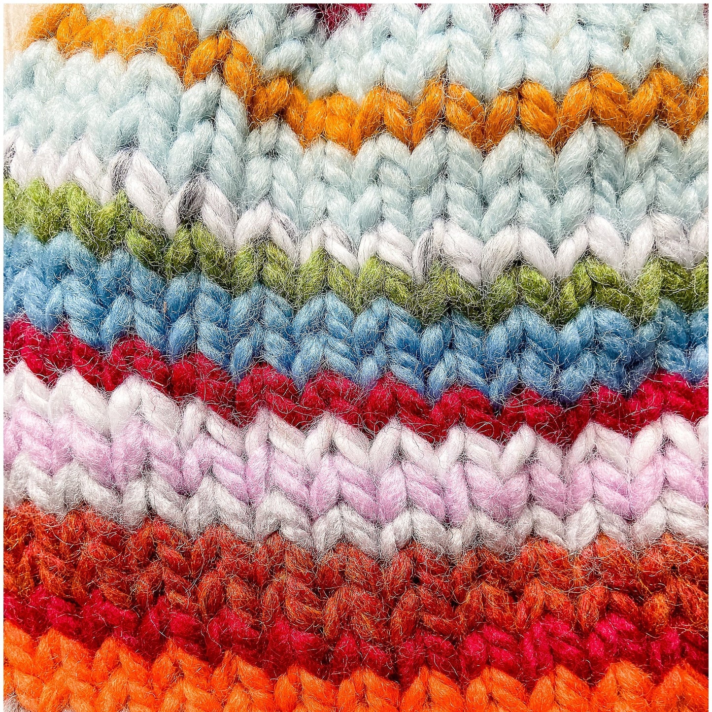 Rainbow Multi-color striped hat; READY TO SHIP