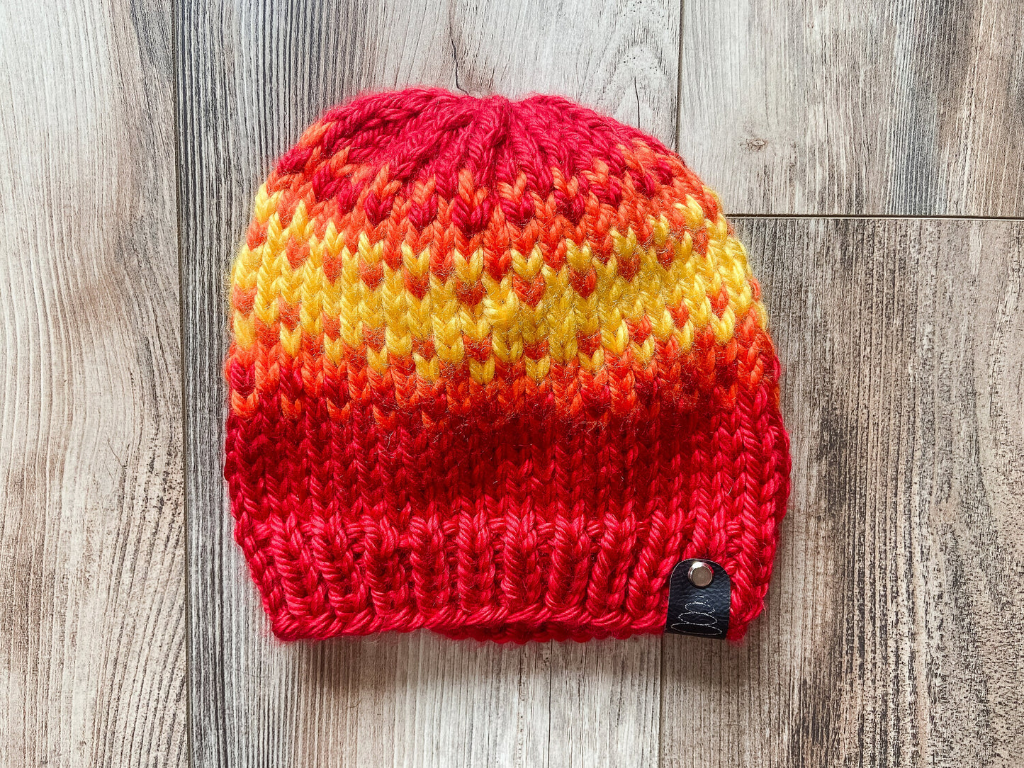 Customizable fiery fair isle knit hat| fair isle hat for women| Men's fair isle hat | Fair isle hat for children