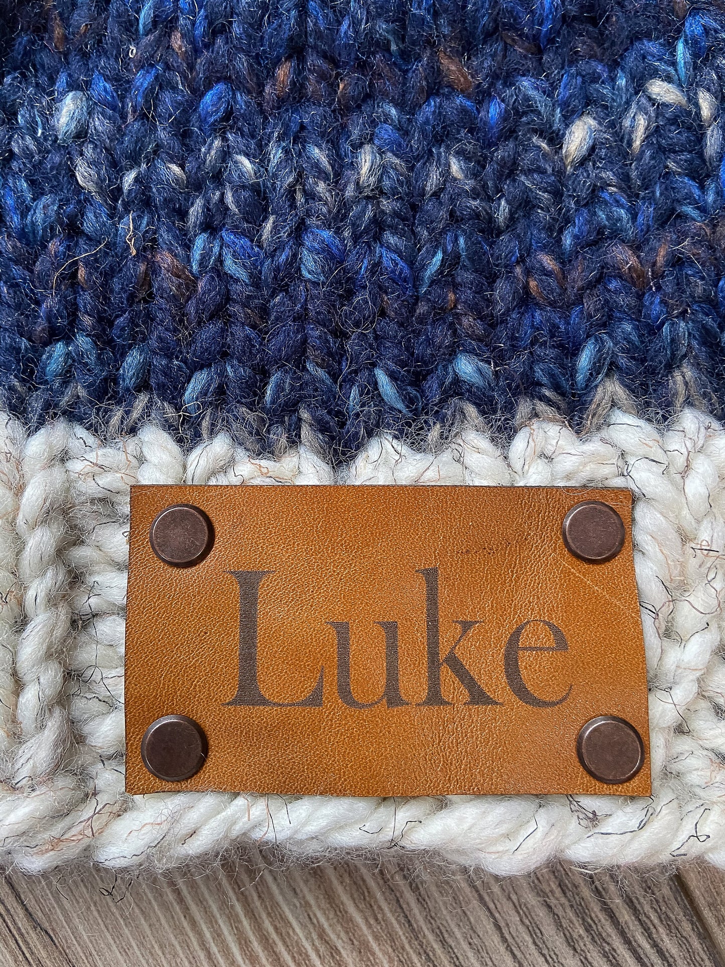 Personalized knit baby hat | knitted wool baby hat |custom hand knit baby beanie