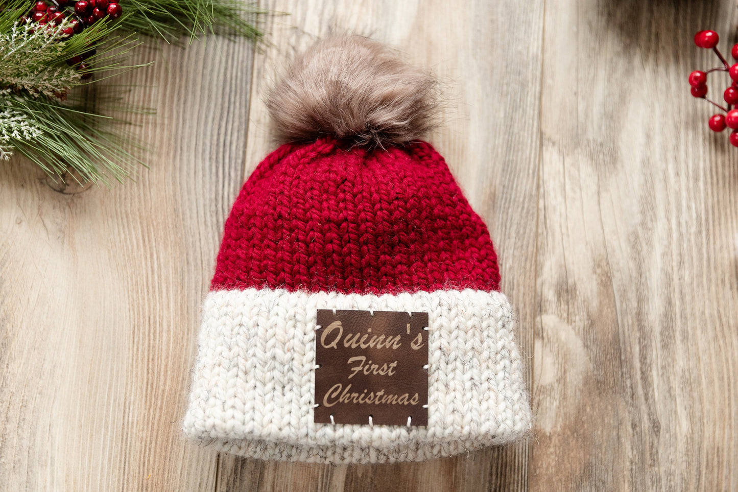 Baby's First Christmas Hat and Ornament Bundle | Personalized Santa Hat and Ornament Bundle - Perfect Keepsake Gift for New Parents!