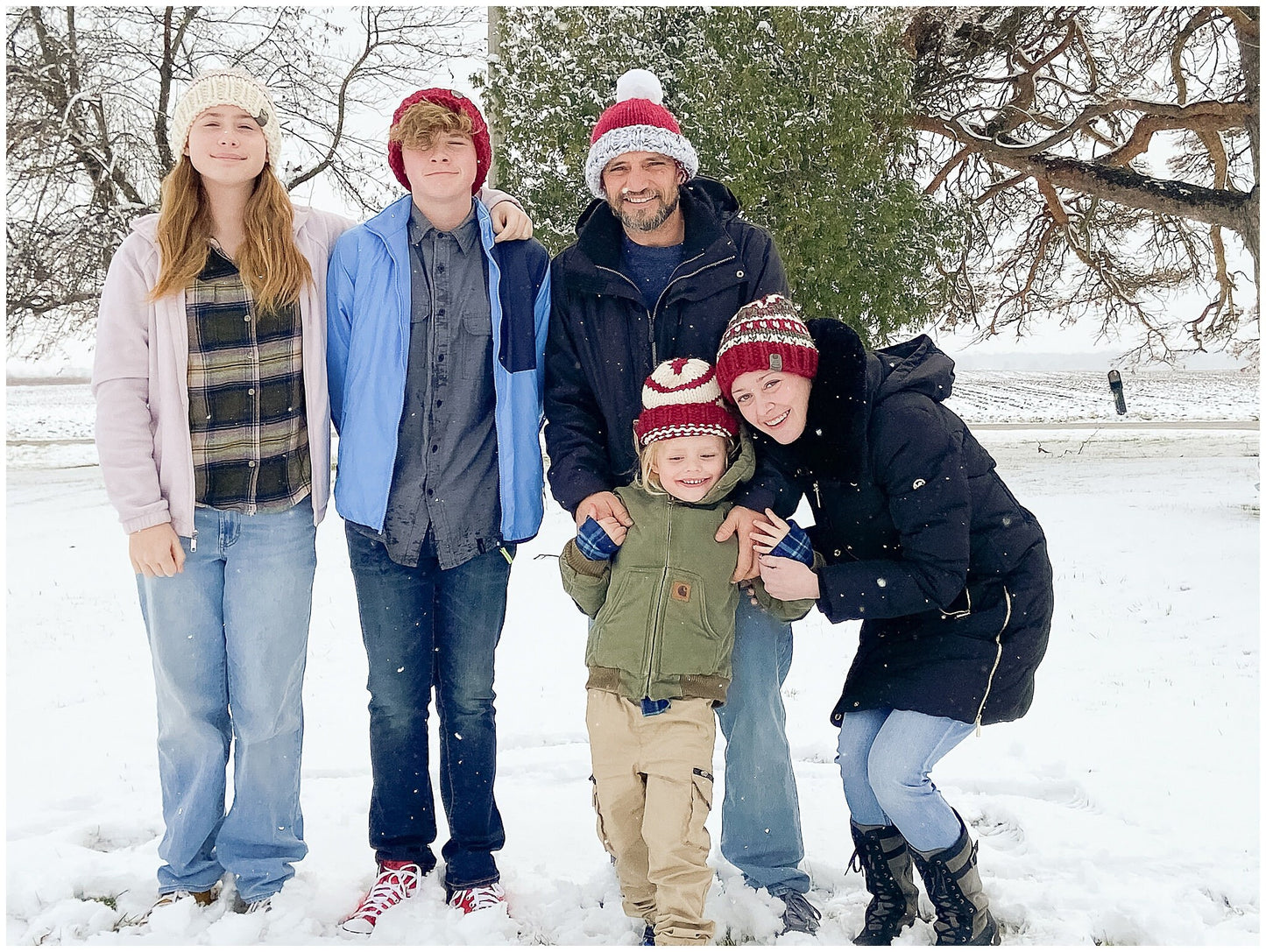 Wool Christmas hats to Capture the Perfect Family Moment with Coordinating Christmas Hats - Fair Isle, Stripes & More | Knit Christmas hats