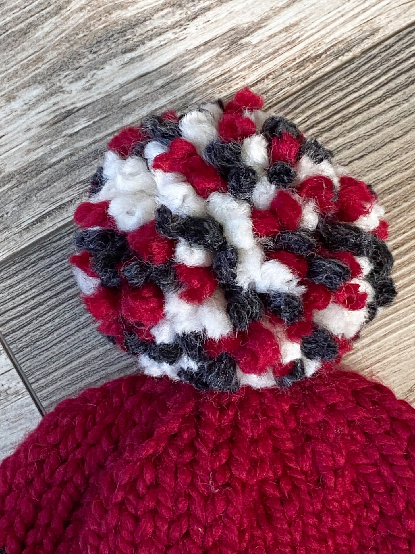 IU cream and crimson colors college beanie-Ready to ship! | Indiana University hat