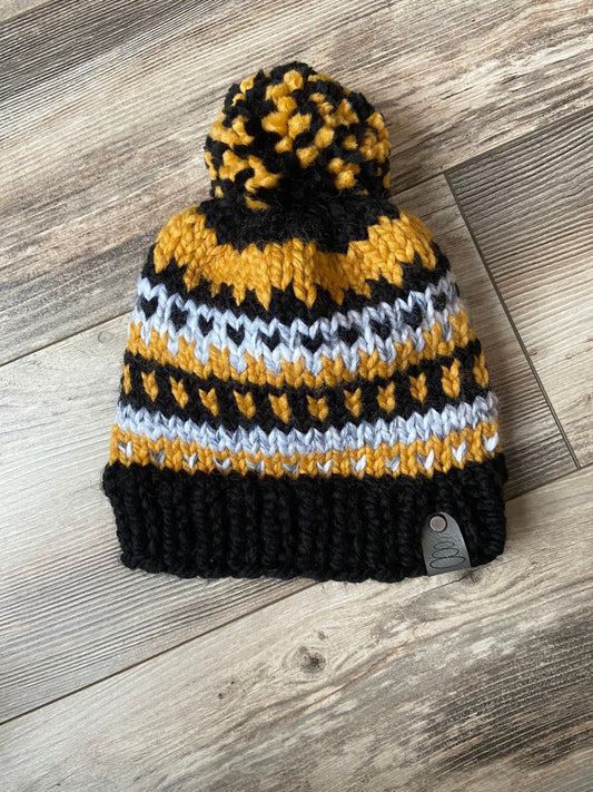 Boston Bruins colors Fair Isle Hat