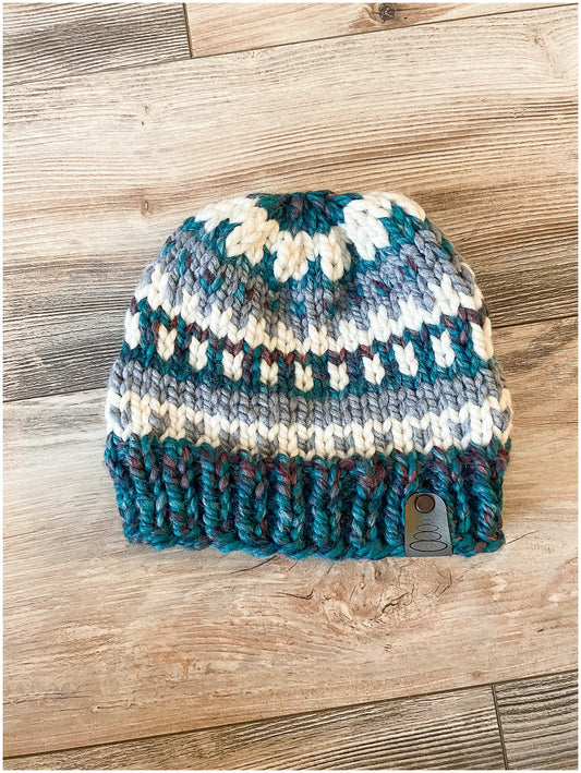 Fair isle hat | wool hat for women | men's wool hat